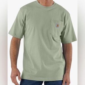 Carhartt Men's Sage Green Pocket T-Shirt
